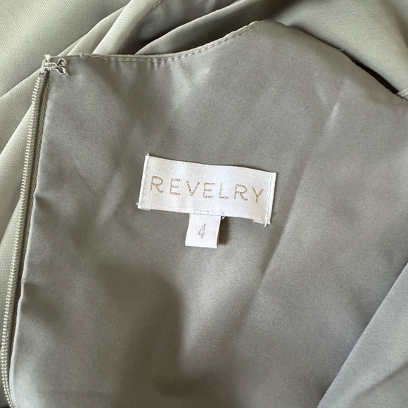 Revelry Bridesmaids Dress, Color #949 Silver Sage, size 4 - Picture 2 of 6